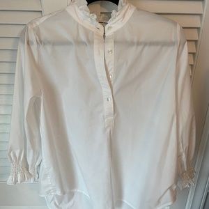 White Teagan Popover Top | Tuckernuck